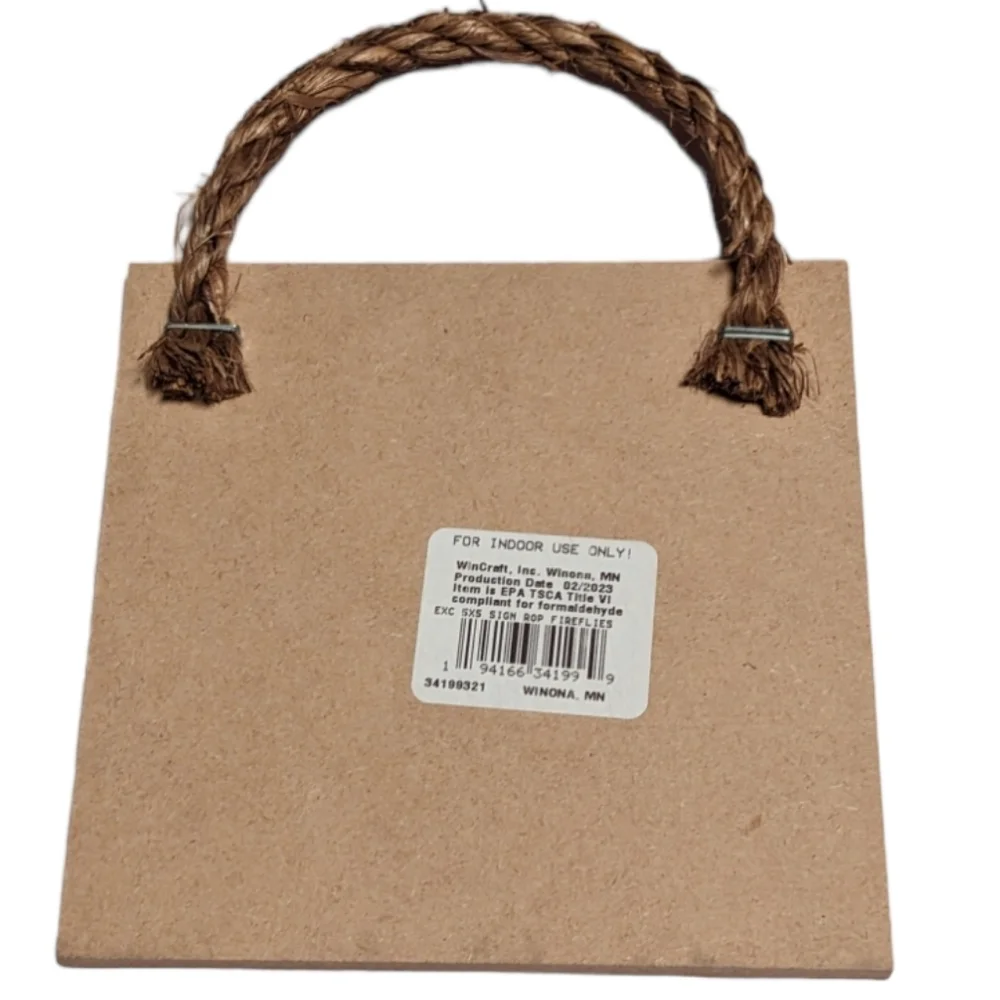 Wincraft Enjoy The Little Things Small Wooden Sign Decor with Jute Rope …